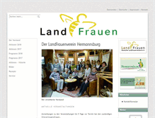 Tablet Screenshot of landfrauen-hermannsburg.de